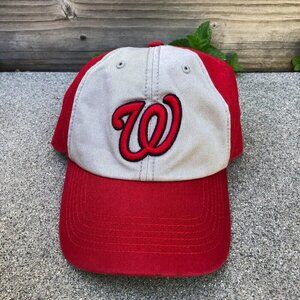 '47 FORTY SEVEN Washington Nationals Fitted Hat Men's LARGE Red MLB Red Cap​